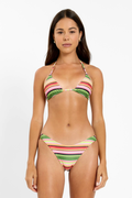 Triangle Bikini Set | Emerald Stripe